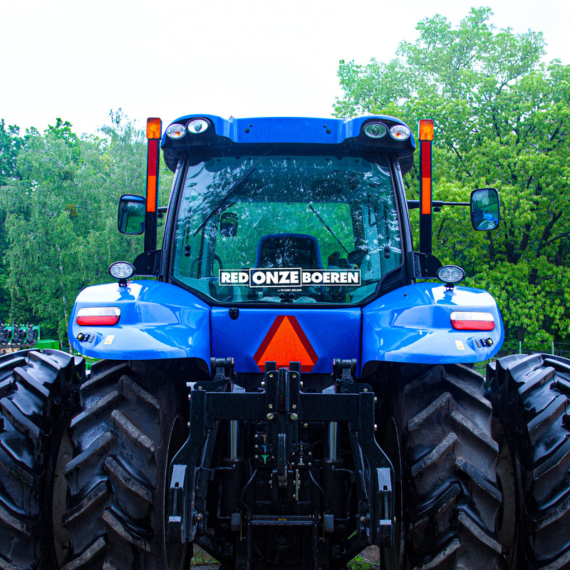 Tractorsticker red onze boeren